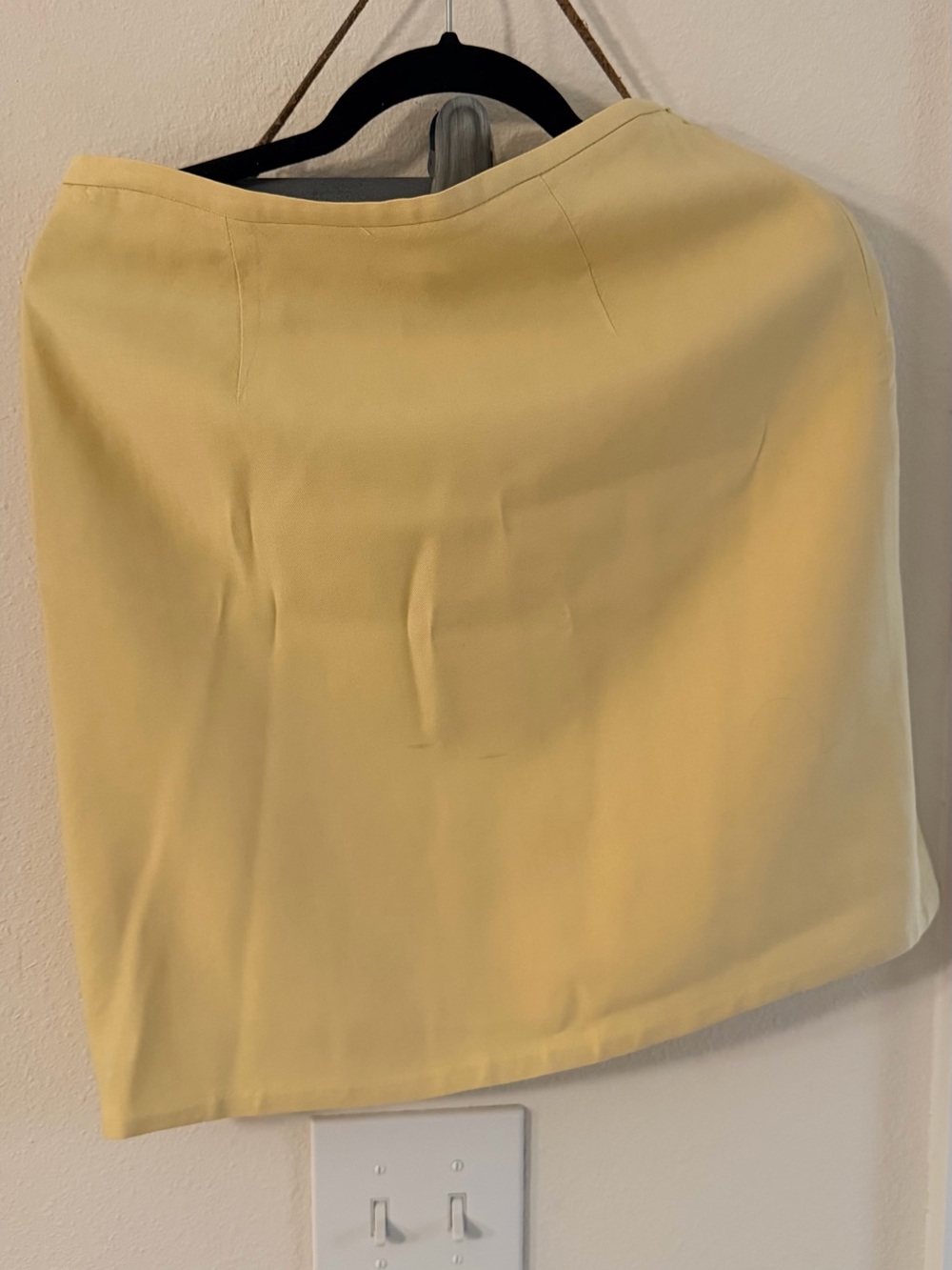 Vintage Valentino Soft Yellow Midi Skirt